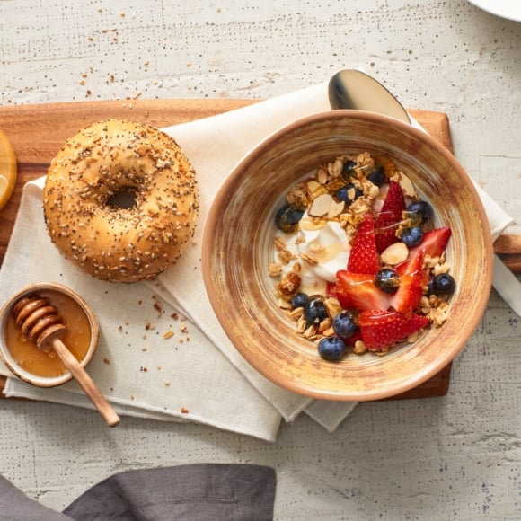 A berries and yogurt breakfast from The Hythe Vail