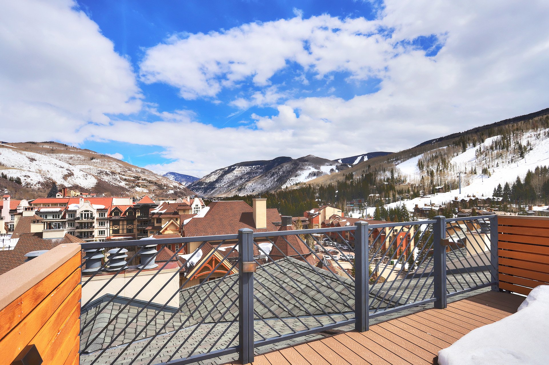 A view from the 4 bedroom penthouse suite at The Hythe Vail