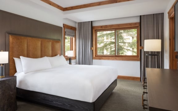 A Junior Suite from The Hythe Vail CO