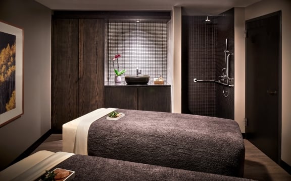 A couple's spa suite at The Spa in The Hythe Vail CO