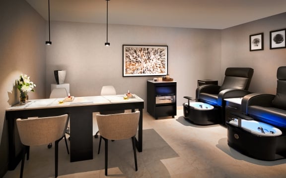 The nail and massage salon at The Hythe Vail CO