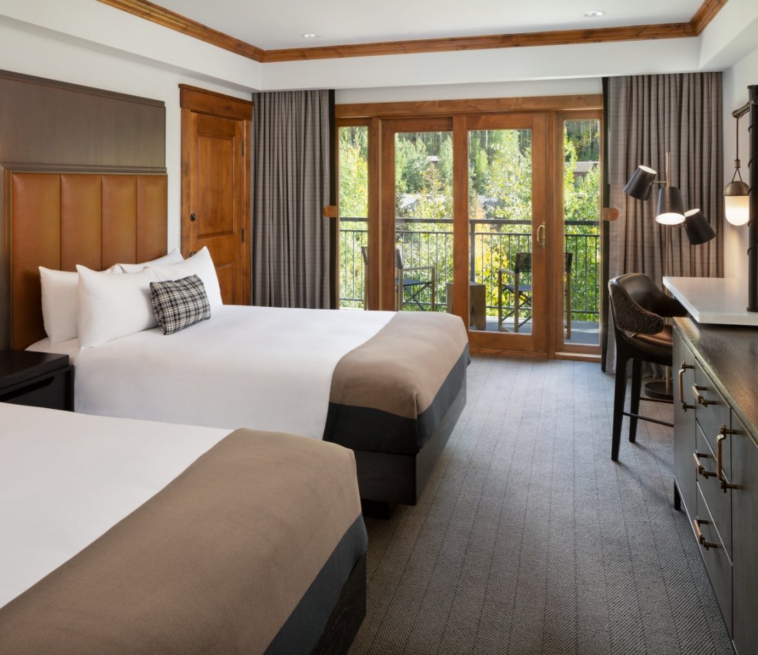 A double double room at The Hythe Vail