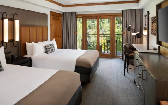 A double double room at The Hythe Vail