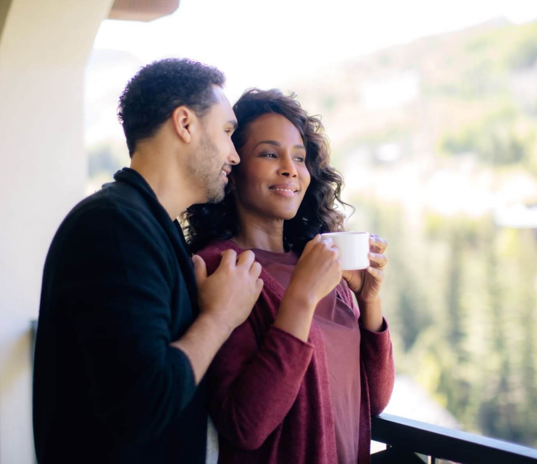 Couple in a Morning Coffee