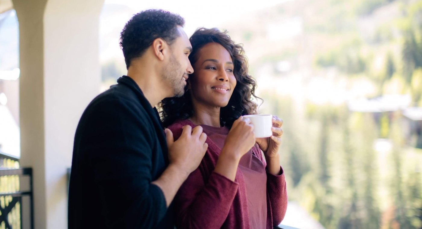 Couple in a Morning Coffee